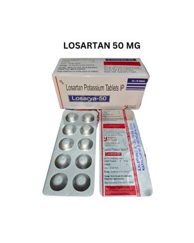Losarya-50 Losartan Potassium Tablets IP 50mg Monopoly Rights.