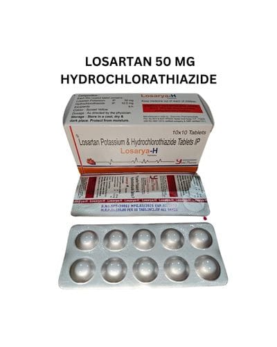 Losarya-H Losartan and Hydrochlorothiazide Tablets IP PCD Franchise.