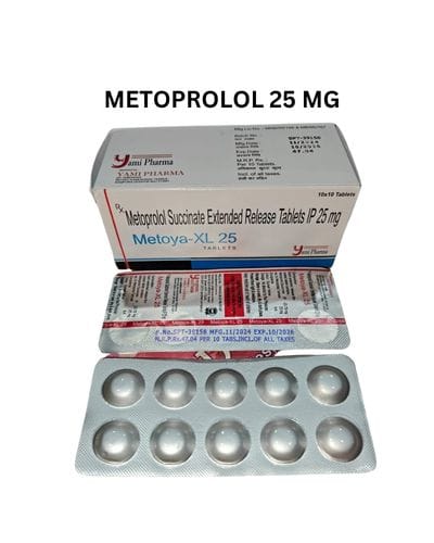 Metoya-XL 25 Metoprolol Succinate Extended Release Tablets IP 25mg.