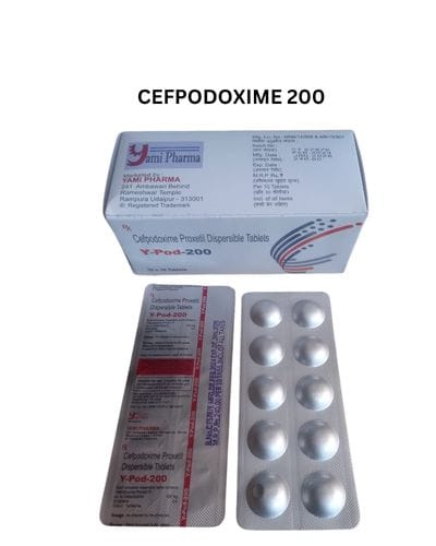 Y-Pod-200 Cefpodoxime Proxetil Dispersible Tablets IP 200mg Pharma Franchise Opportunity.